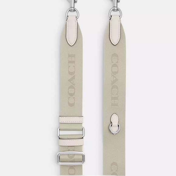 Authentic Coach Black Adjustable webbed/leather 1.5" Belt - Picture 3 of 5